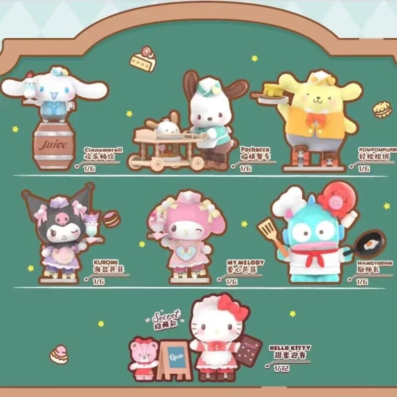 TOPTOY Sanrio Characters Roller Skating Restaurant Series Blind Box Figure Toy