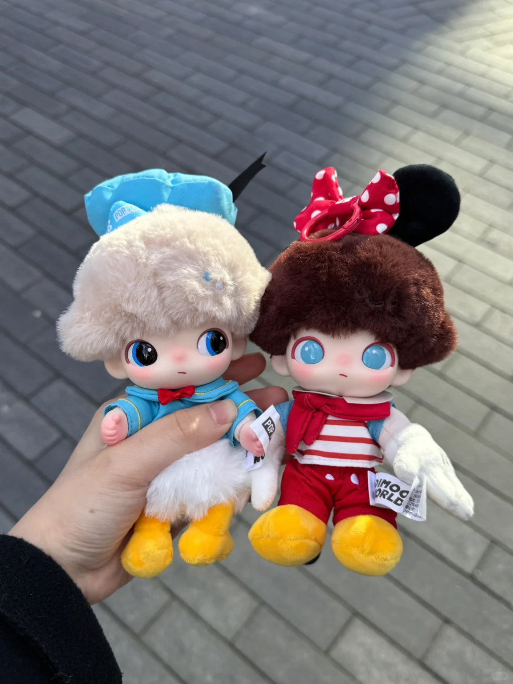 POP MART DIMOO WORLD × DISNEY Series-Vinyl Plush Keychain Blind Box Authentic