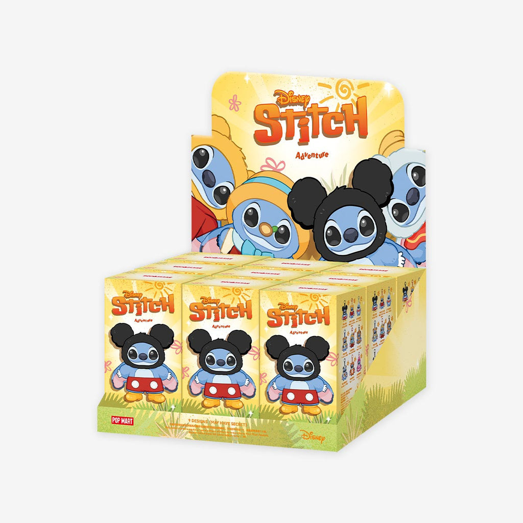 POP MART Stitch Adventure Series Vinyl Plush Pendant5.12inches Authentic Hot Toy