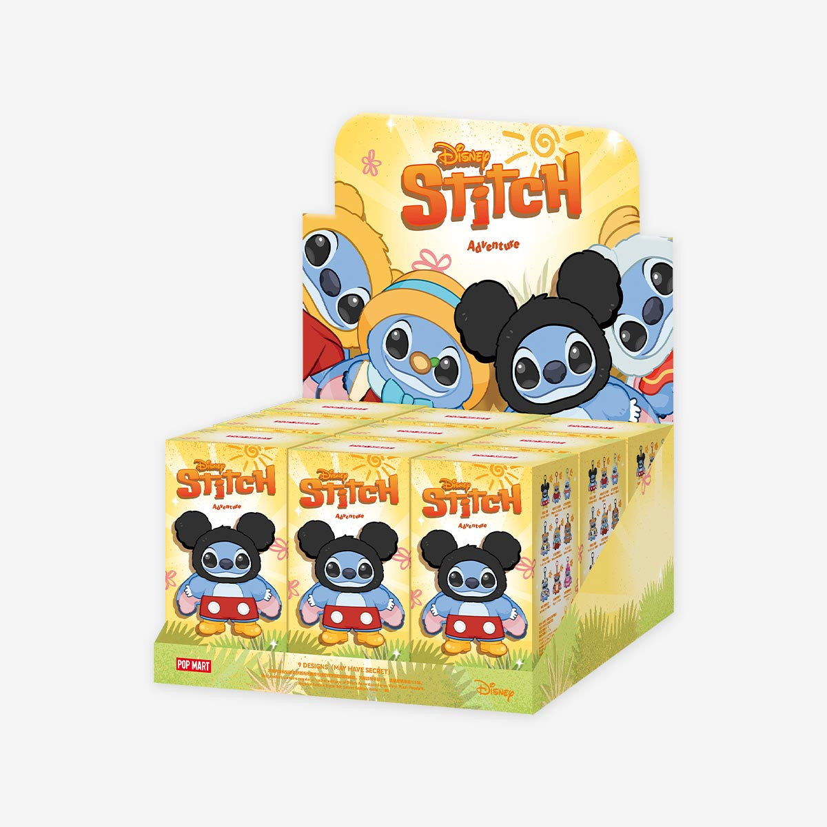 POP MART Stitch Adventure Series Vinyl Plush Pendant5.12inches Authentic Hot Toy