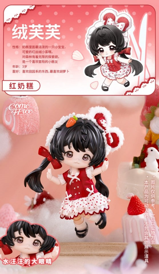 Come4Free Fufu Rong Red Velvet Rice Cake Dream Puff 5.1~5.5In Bjd Dressable Doll
