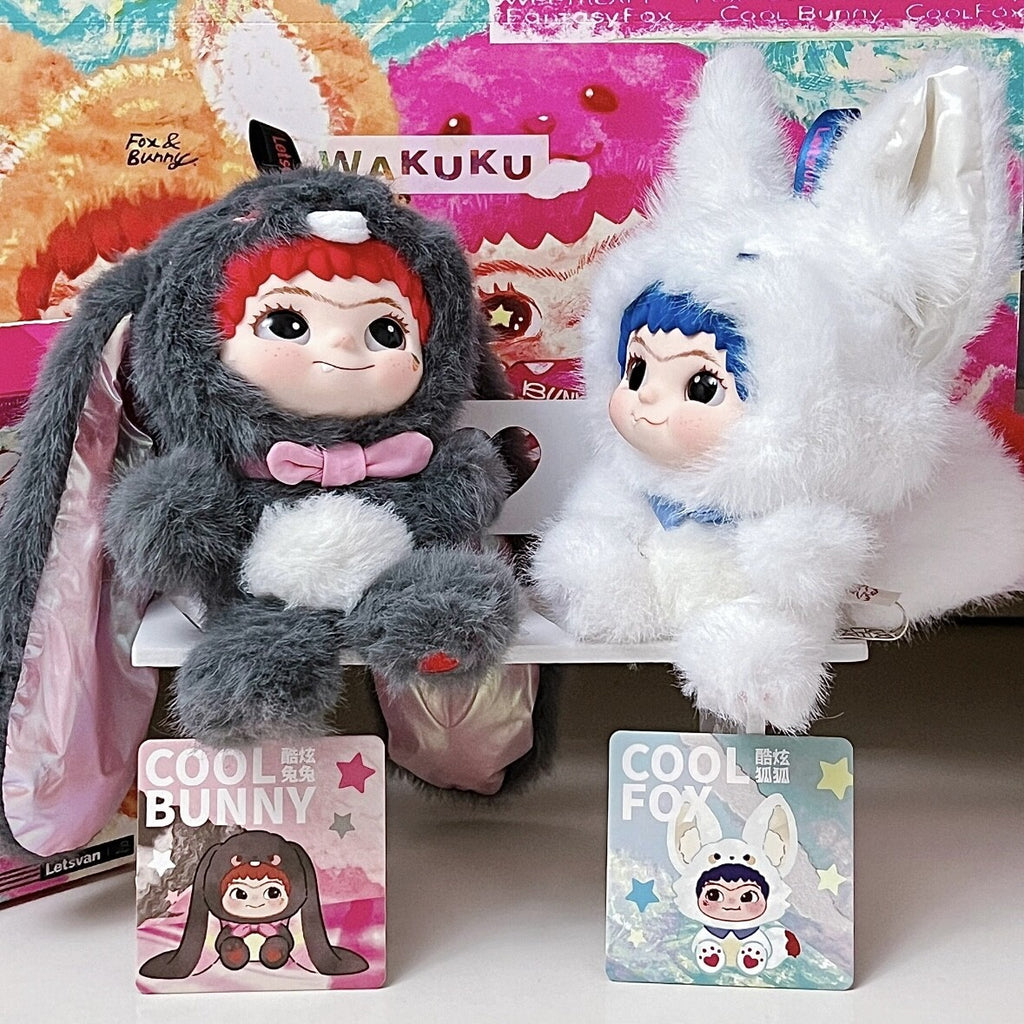 MINISO WAKUKU Fox&Bunny Trickor Treat Series Blind Box Figure Plush Gift New