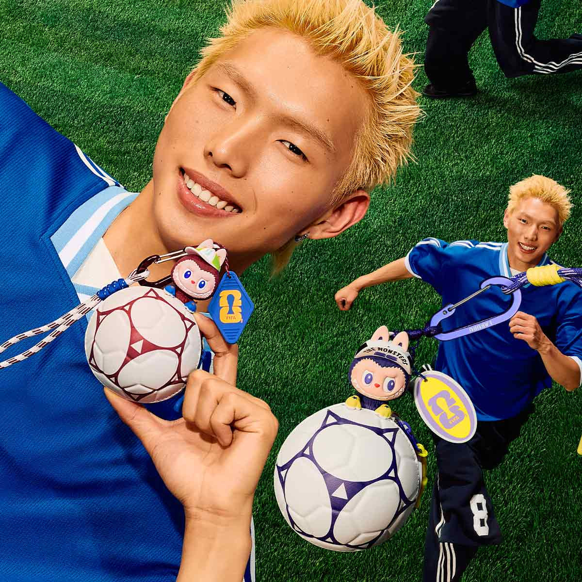 POP MART THE MONSTERS × FIFA SERIES - Football-shaped Mini Bag Authentic Hot Toy