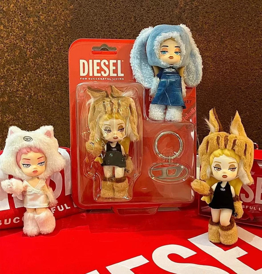 AUTHENTIC DIESEL X DOLORES PENDANT LIMITED EDITION KEYCHAIN BAG CHARM