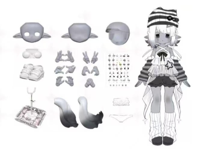 Hex Box Zhizhima Special Aquatic Life 18cm/7In Bjd Dressable Action Figure Gift