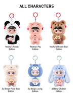 POP MART NeZha 2 Dress Up Party Series Vinyl Plush Doll Pendant 5.31inches