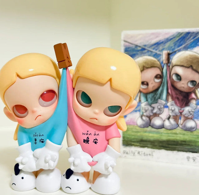 POP MART Zsiga Twins Series Blind Box Of 9 Figure Toy Gift