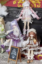 Momotale Taro Milk Tea 22cm/8.6In Bjd Doll Dressable Action Figure Gift In Stock
