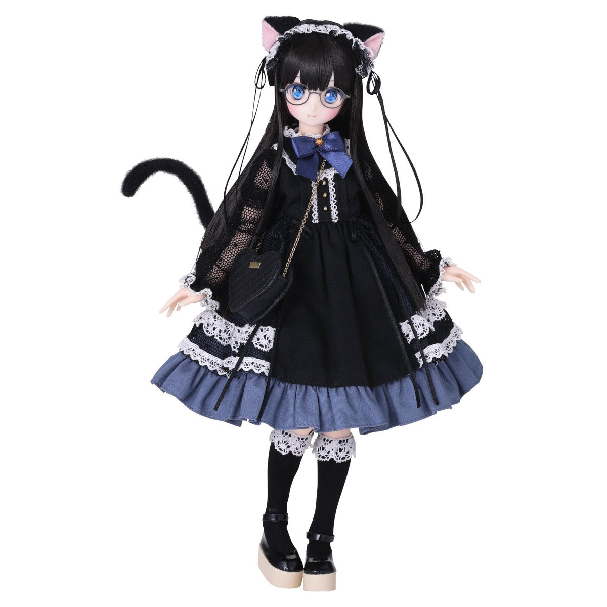 Azone Dreamin Mebae A Gift From M.k Black White Cat 22.5cm/8.8In 1/6 Full Set