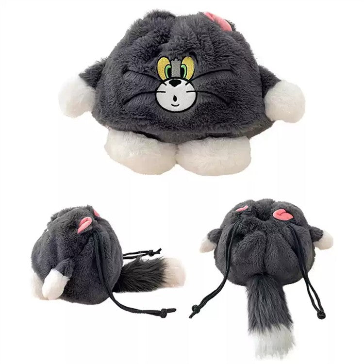 Afgh Tom and Jerry Tom Bucket Bag 20cm/7.8" Plush Doll Lovely Anime Genuine Gift