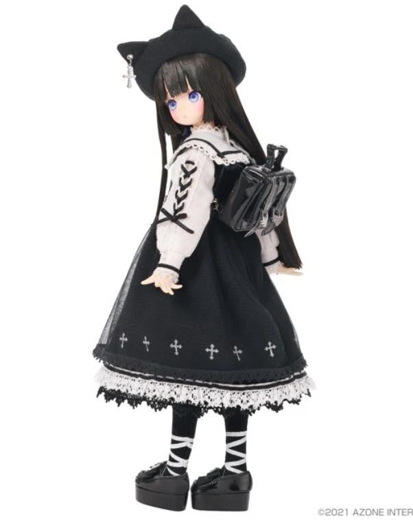 Azone Mii Black Cat Walking Path 23cm/9In 1/6 Cute Full Set Action Figure Gift