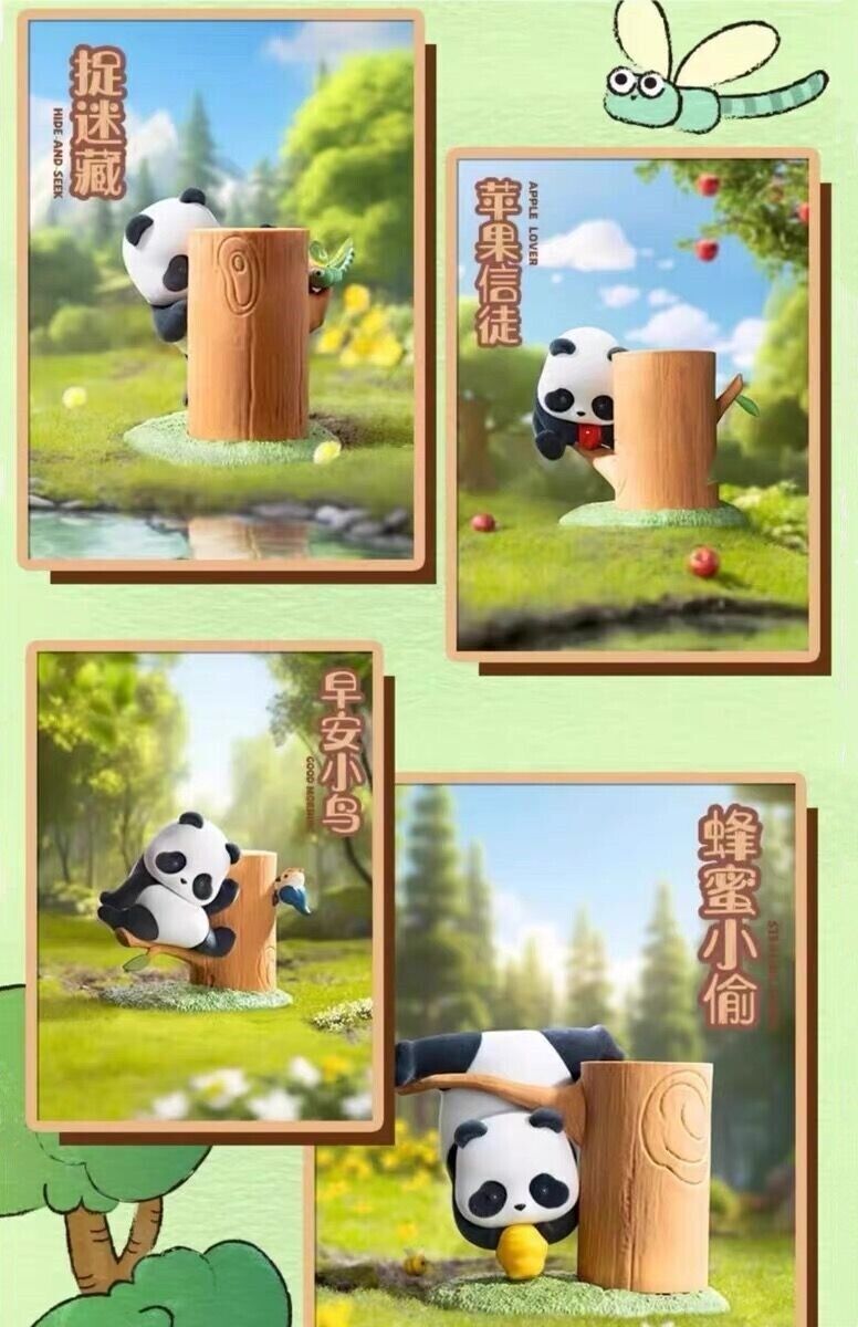 52Toys Panda Roll Panda Fruit Tree Series Confirmed Blind Box Figure Toys Gift