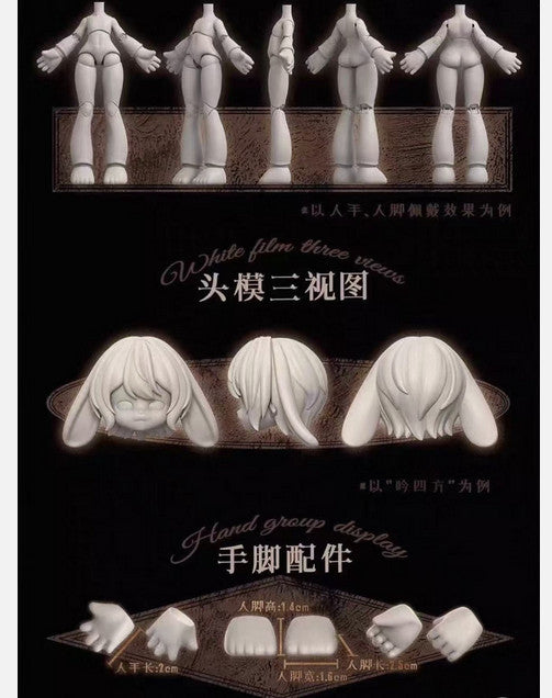 For Moon Luna Series Bjd Dressable Confirmed Action Figure Designer Toy Gift