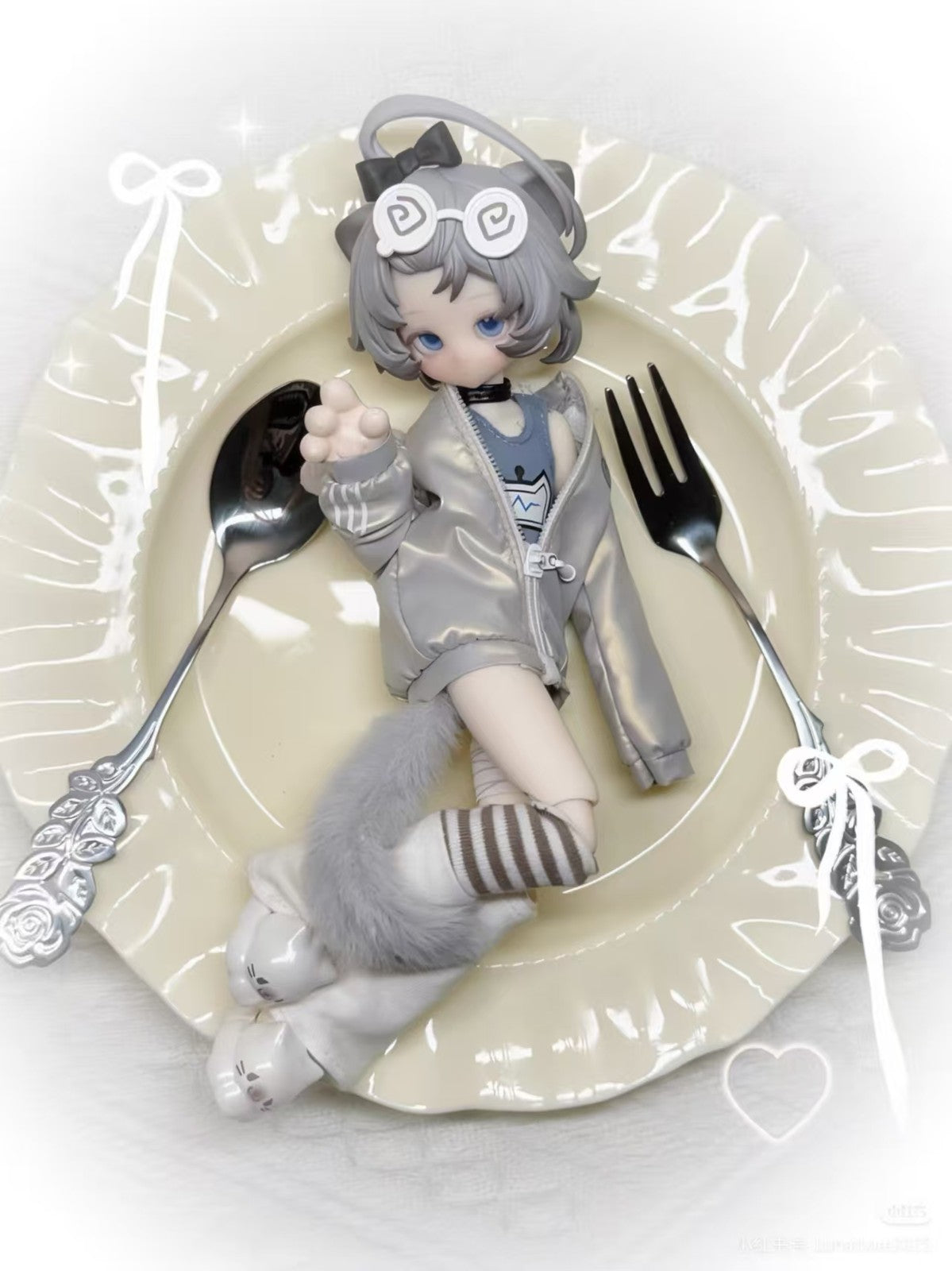 Lunar Lore Zizi Siamese Cat Miao 16.2cm/6.3In Bjd Dressable Action Figure Gift
