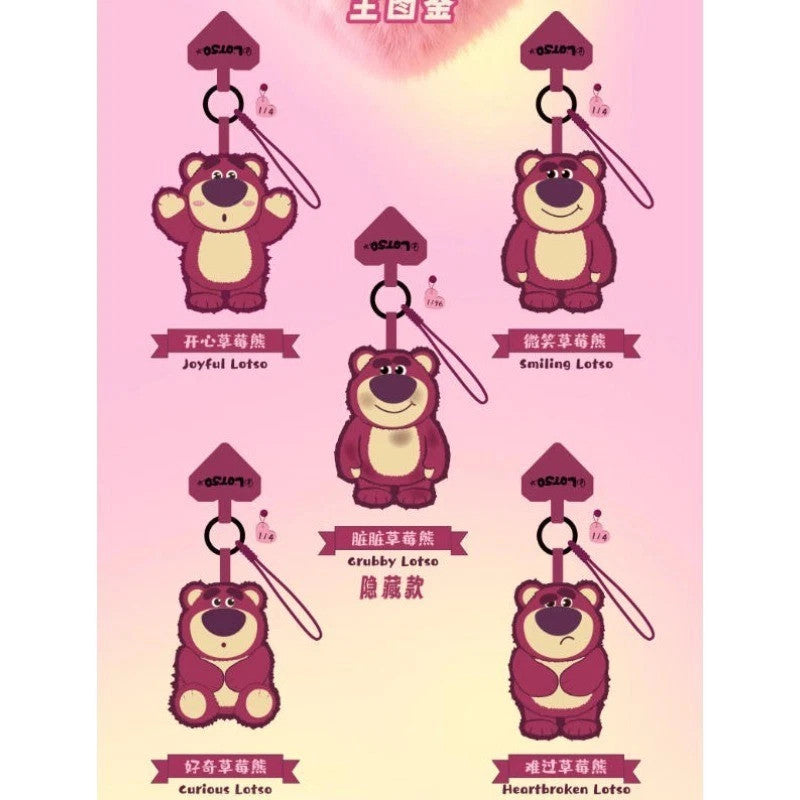 52TOYS Disney Lotso Plush Series Phone Rope Blind Box Figure Toys