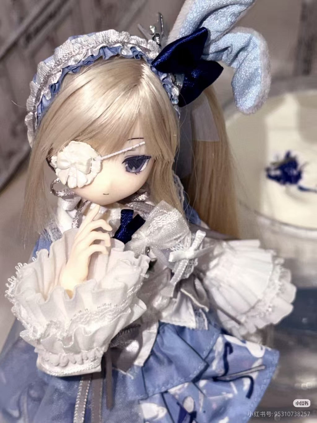 Magical Girl Yoru Blue Starry and Story Bjd Hang Card Limited Action Figure Gift