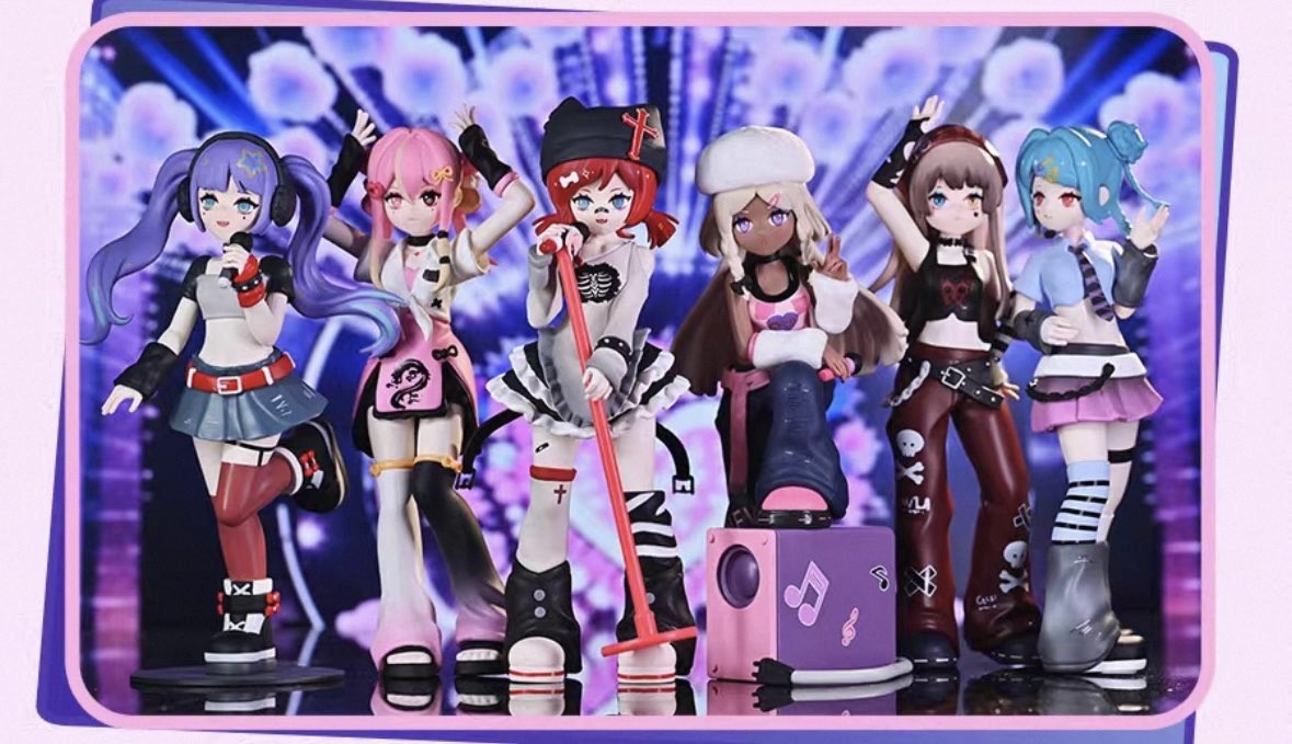 Haee Girls LOVE AND SONG WILL KEEP GOING Series Blind Box Figures Toy Gift