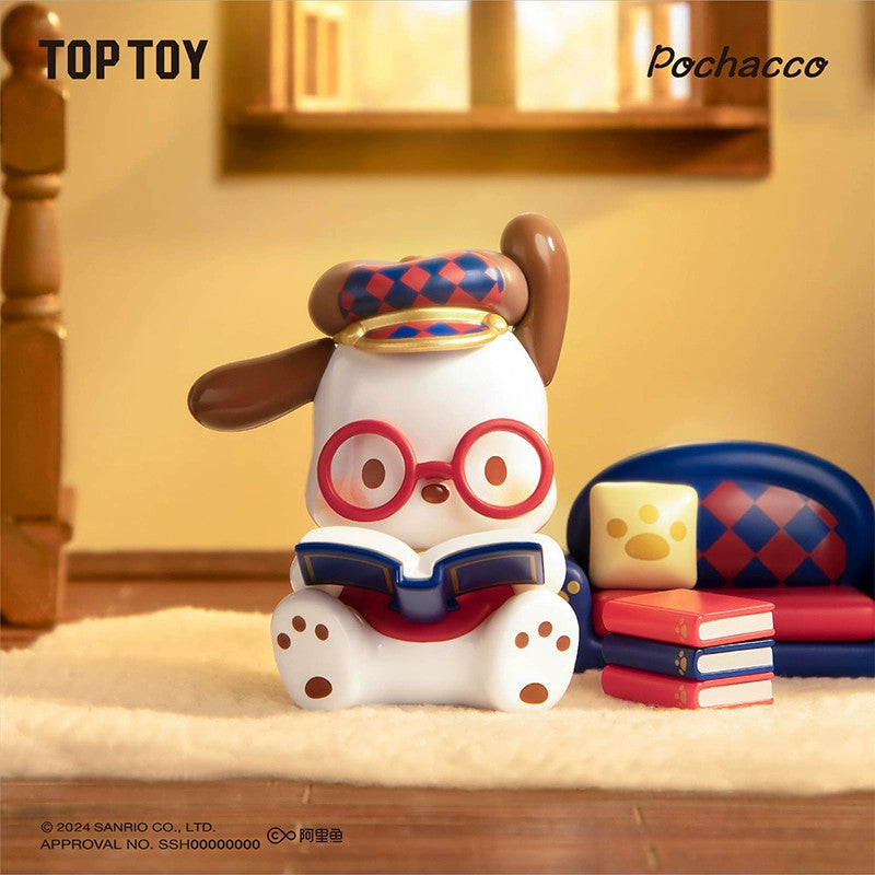 TOPTOY Sanrio Pochacco Vintage Time Train Series Blind Box Authentic Hot Toy