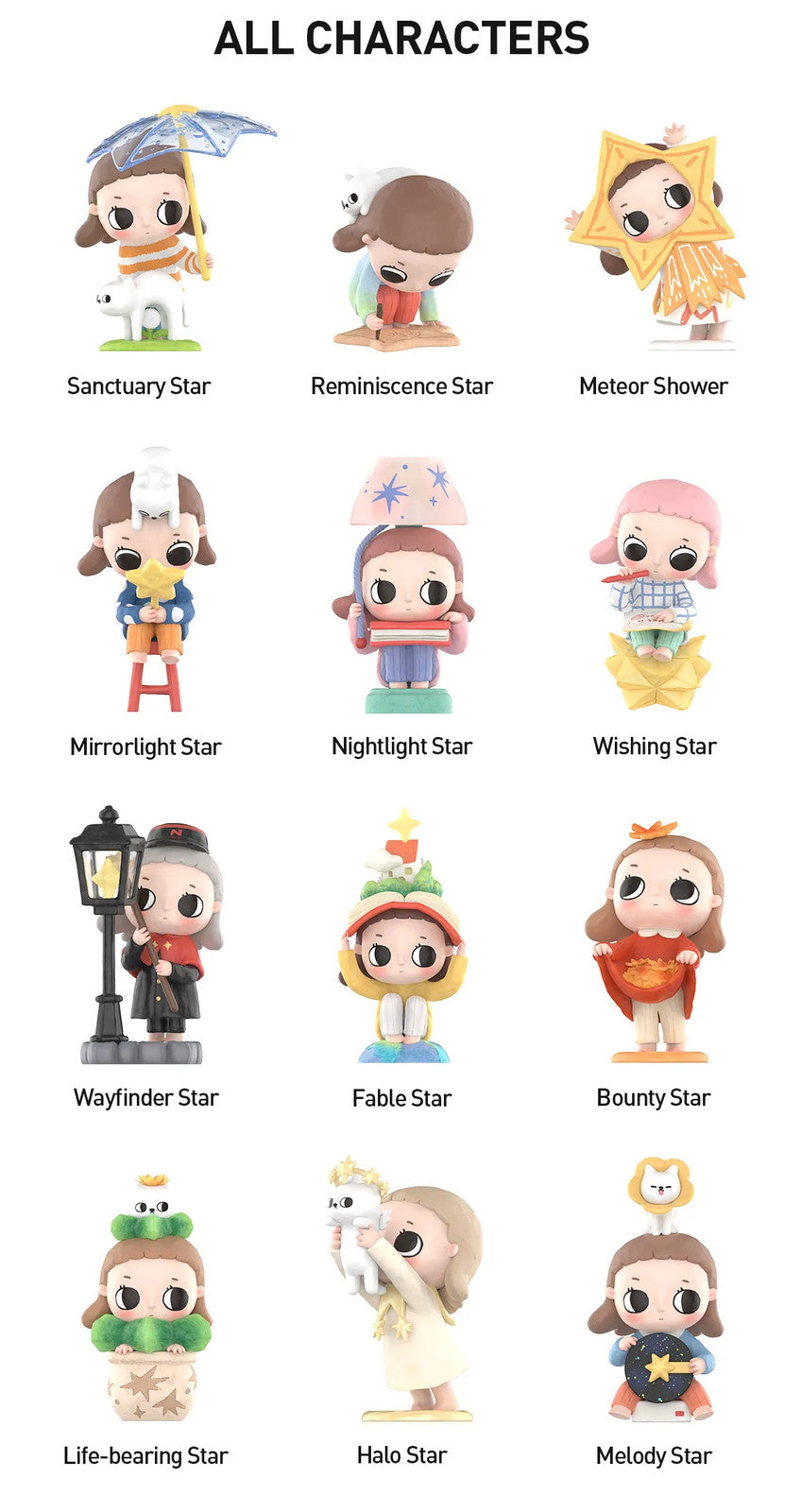 POP MART Nyota We are All Stars Series Figures 2.36-3.54inches Authentic