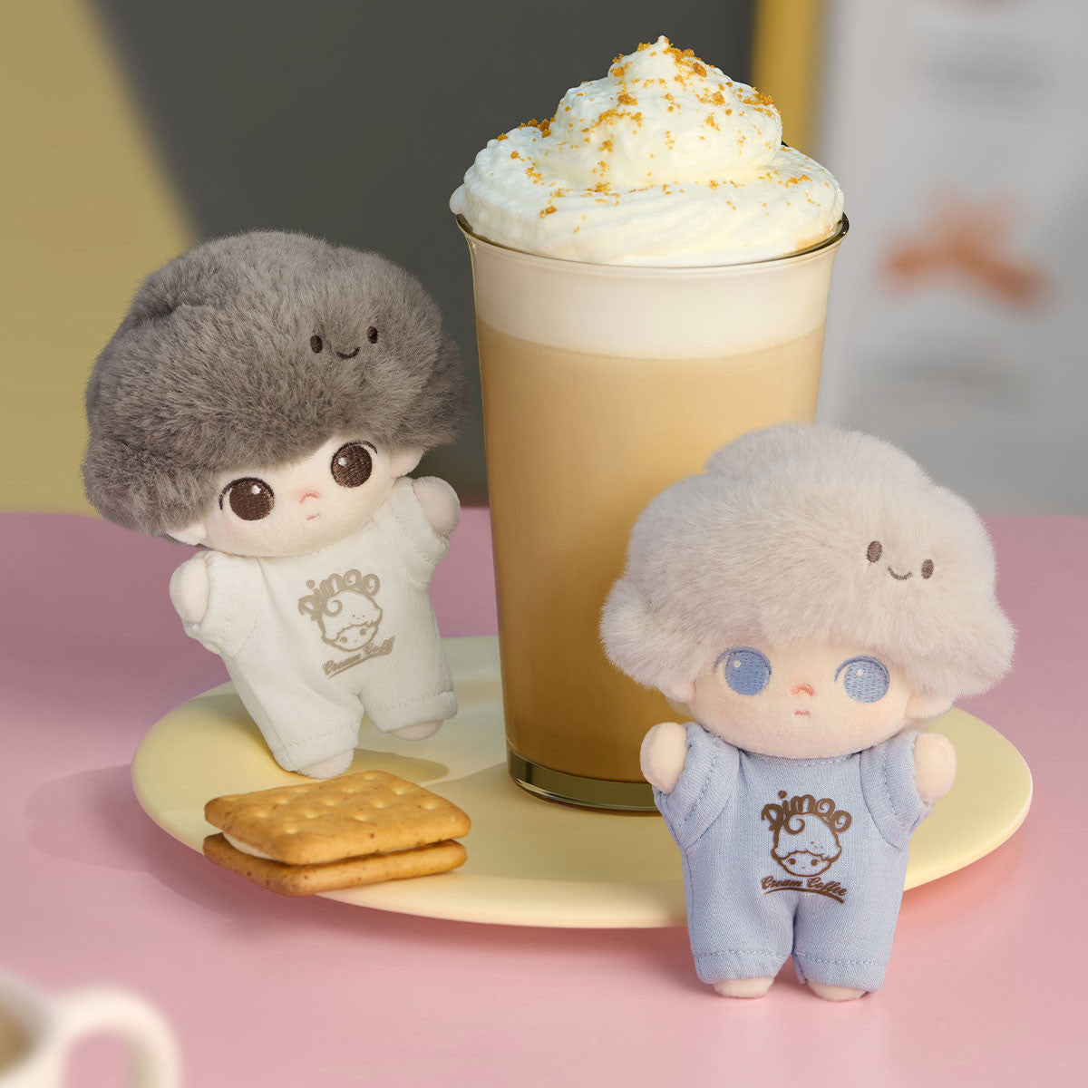 POP MART DIMOO Crush on Coffee Series-Soft-faced Plush Keychain Blind Box