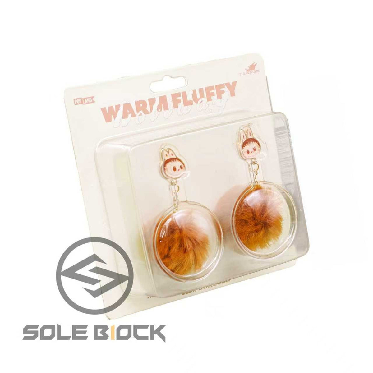 POP MART Warm Fluffy Holiday Series-LABUBU Pompom Earring 2.36INCHES Authentic