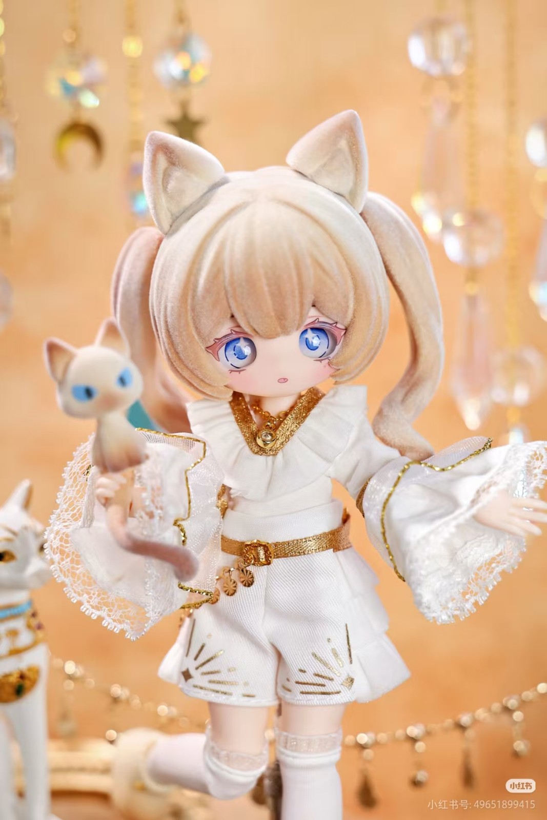 Moka Siamese Island Adventure 23.5cm/9.2" Bjd Doll Hang Card Action Figure Gift