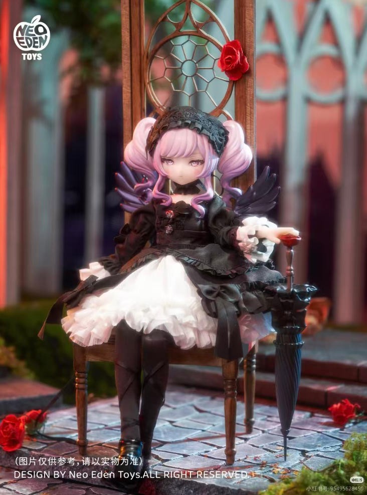 Neo Eden Dream-Devourer 22cm/8.6In Angel & Demon Bjd Hang Card Limited Gift