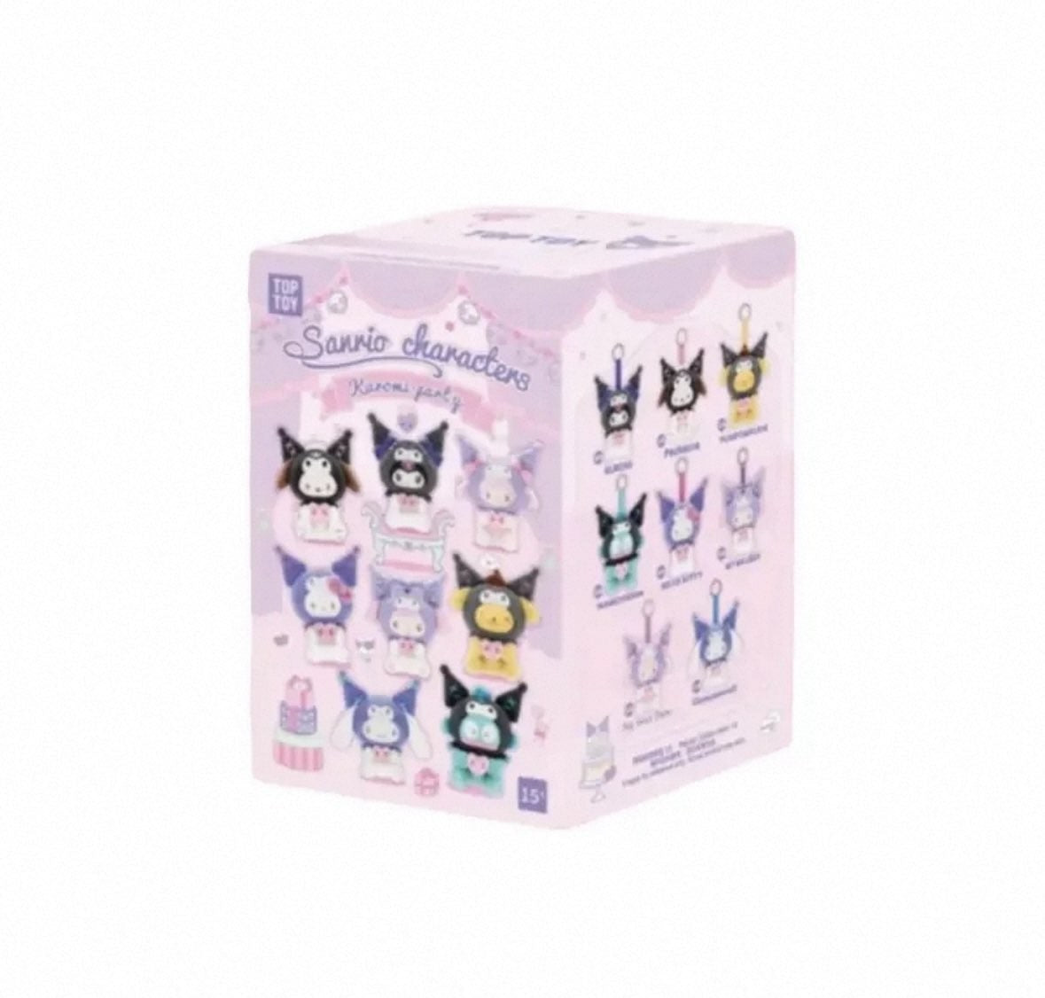 TOPTOY Kuromi Birthday Party Series Plush Pandent Blind box Figures Art Toy Gift