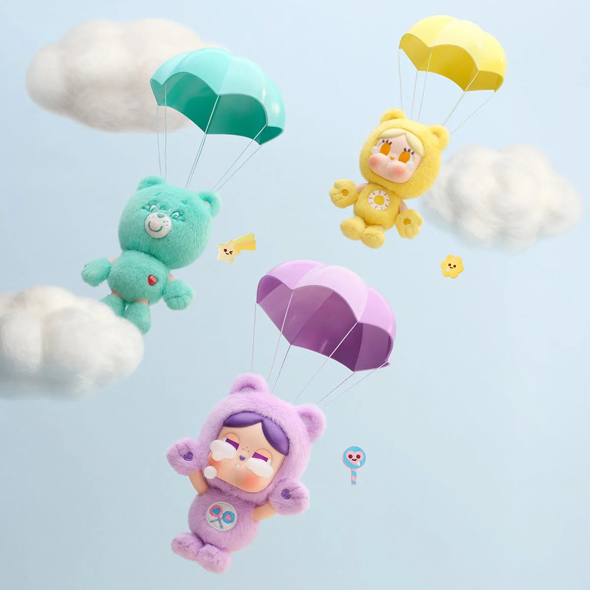 POP MART CRYBABY x Care Bears Series - Vinyl Plush Pendant Confirmed Authentic