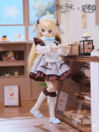 6Pcs Unveiled Door Syncy Land Ootd 22.5cm/8.8" Bjd Dressable Action Figures Gift