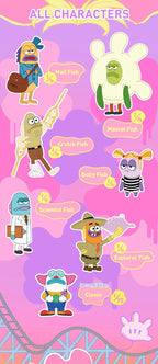 POP MART Residents of Bikini Bottom-Whimsical Plush Part 2 5.51inches Authentic