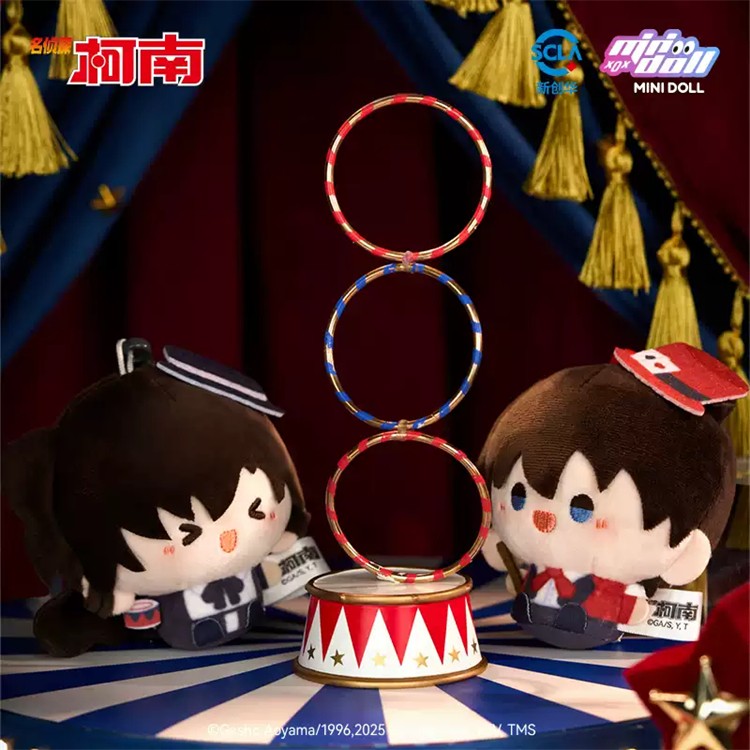 6Pcs Minidoll Detective Conan Magic Arena 8cm/3.1in Plush Pendants In Stock Gift