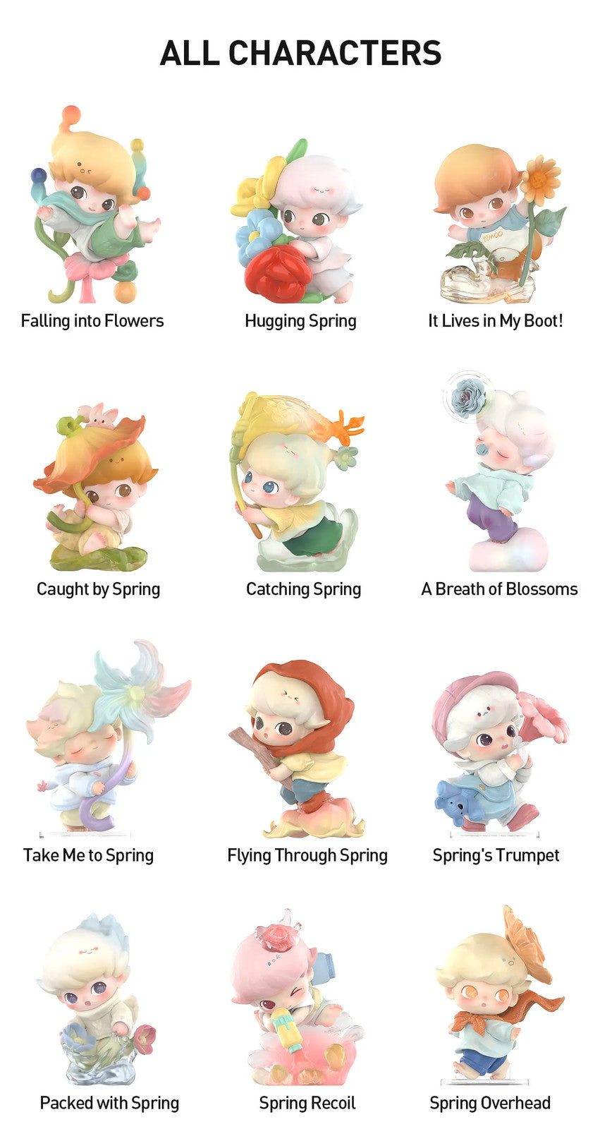 POP MART DIMOO Moments in Bloom Series Figures 3.15-4.33inches Authentic