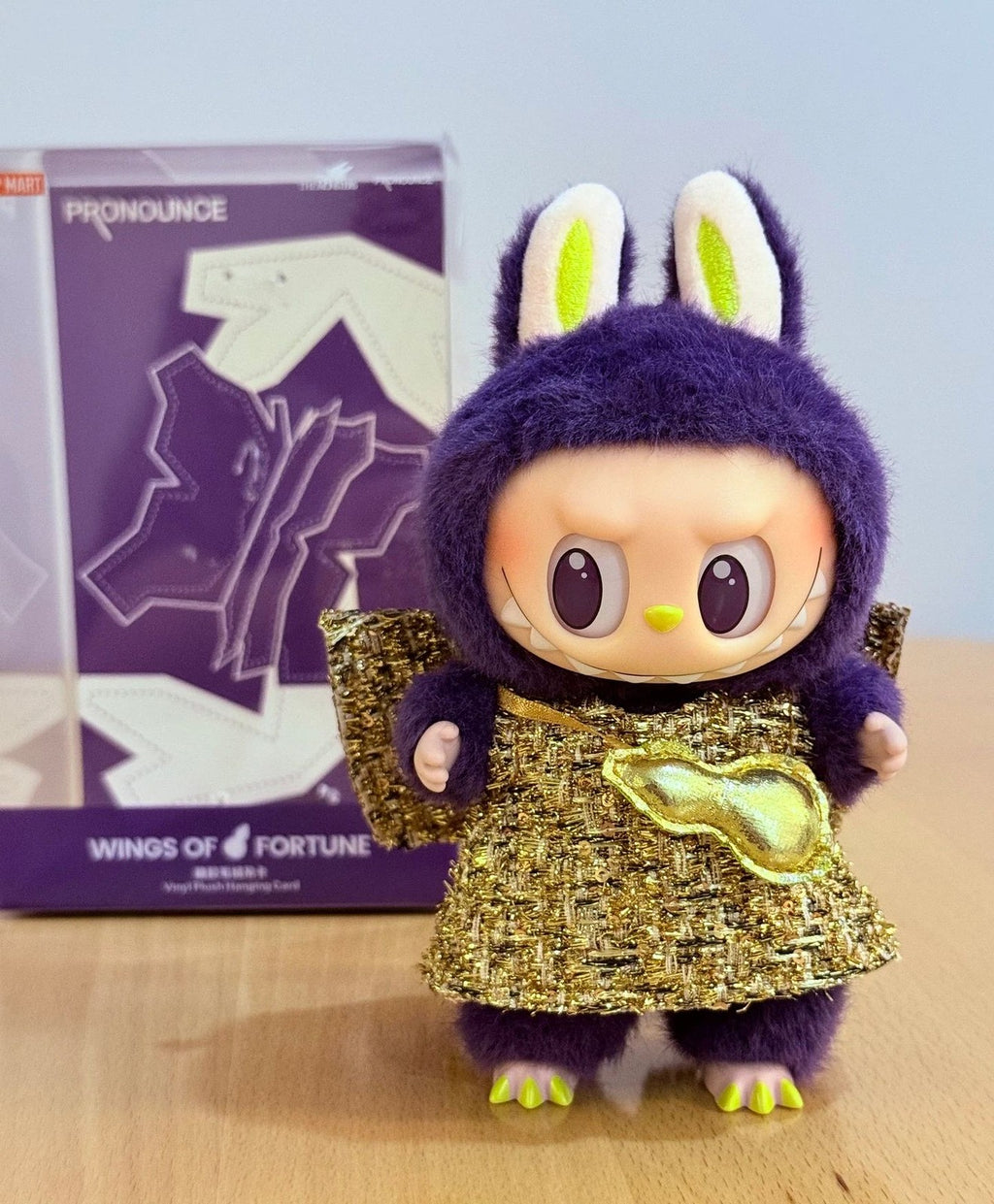 Authentic  WINGS OF FORTUNE Figures Toy Vinyl Plush Hanging Card Doll