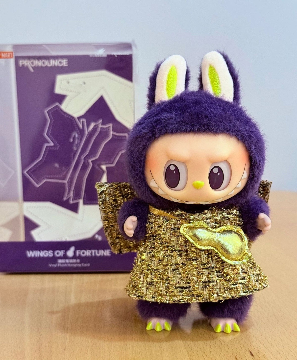 Authentic  WINGS OF FORTUNE Figures Toy Vinyl Plush Hanging Card Doll
