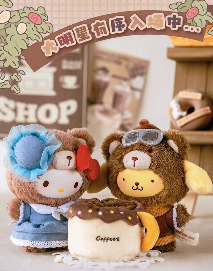 TOPTOY Sanrio Family Afternoon Tea Plush Doll Series Blind Box Figure Toy Gift