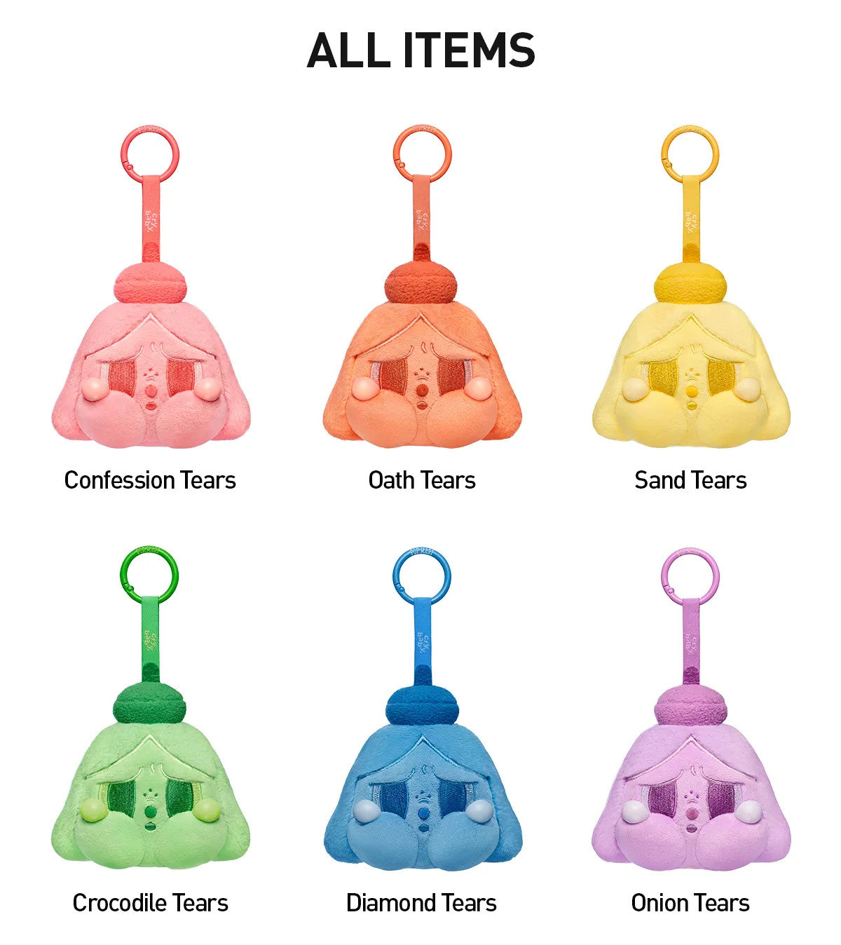 POP MART CRYBABY Tears Launch Project Series-Plush Pendant Blind Box Authentic
