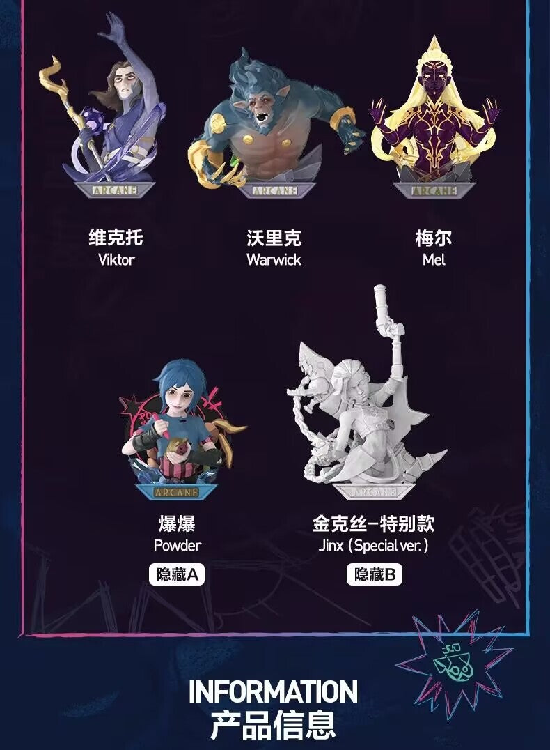 Jinx - League of Legends Arcane Figure Series Blind Box Figure Toy