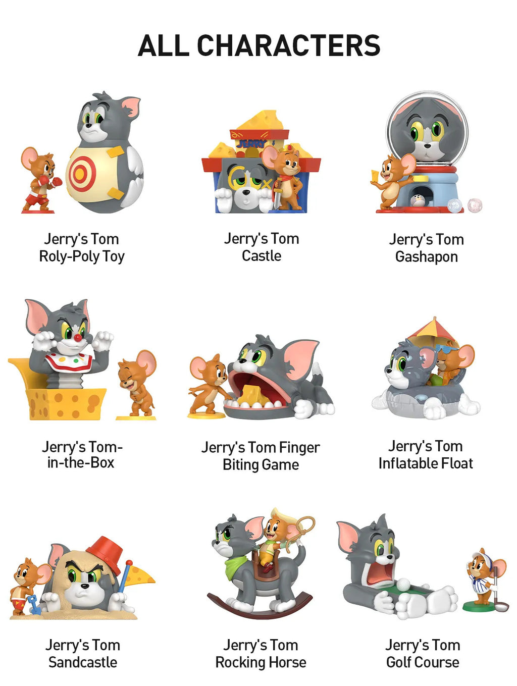 POP MART Tom and Jerry: Funfair Series Figures 1.97-3.54inches Authentic Hot Toy