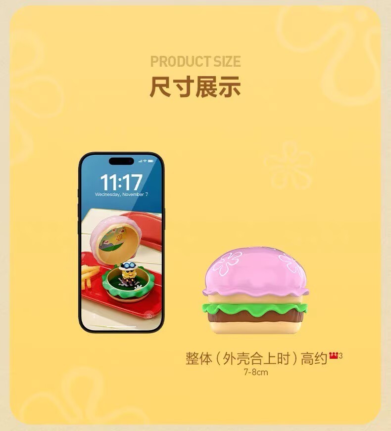 Authentic SpongeBob Krabby Patty Bestsellers Series Blind Box Figure Confirmed