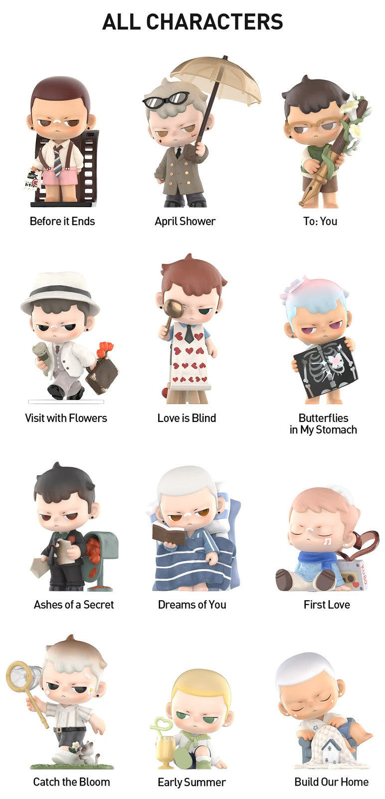 POP MART KUBO Love, Still Series Figures Confirmed Authentic Hot Toy Gift