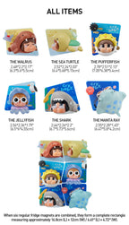 POP MART CRYBABY Cry Me an Ocean Series Fridge Magnet Authentic Hot Toy Gift