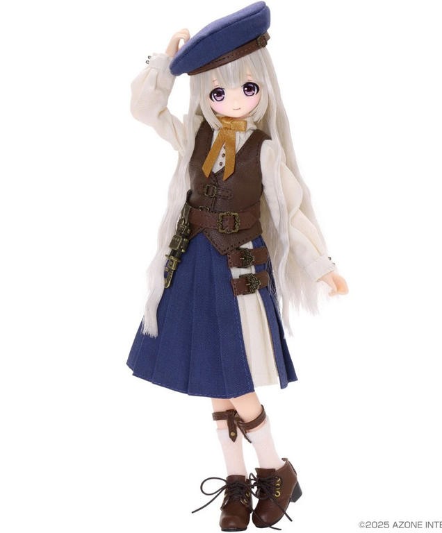 Azone Alvastaria Torte Dreaming Atelier Brown Silver Hair Uniform 8.4In 1/6 Bjd