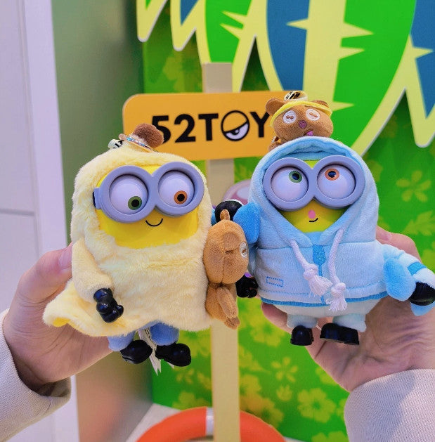 52TOYS MINIONS BOB+TIM BETTER TOGETHER SERIES VINYL PLUSH PENDANT TOY GIFT