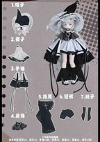 Momotale Paradise Lost Silver Witch Bjd Hang Card Mjd Action Figure Official Gif