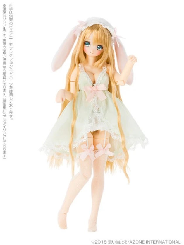Azone Ex☆Cute Marshmallow Bunny Fuka 1/6 Bjd Dressable Lovely Action Figure Gift