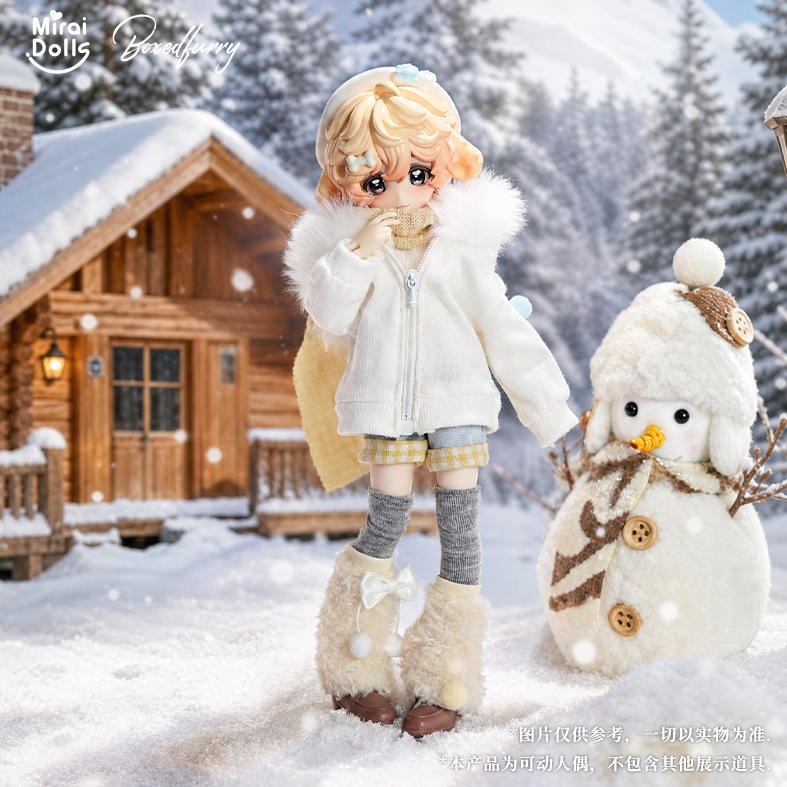 Miraidolls Boxed Furry Dogs 24cm/9.4In Dressable Action Figure Official Gift