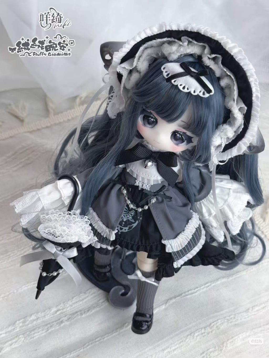 Pre-Sale Meki Fluffy Goodnight WuZei XinRong Bjd Lovely Dressable Hang Card Gift
