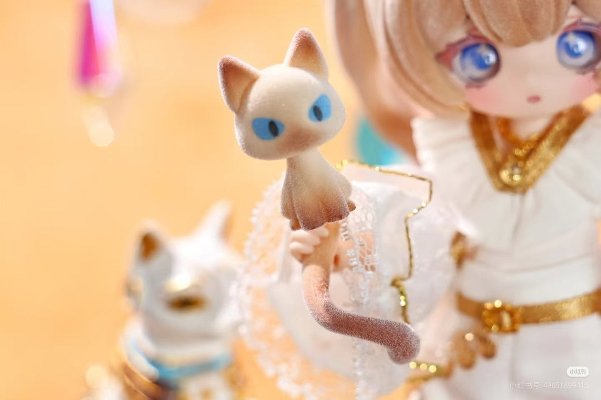 Moka Siamese Island Adventure 23.5cm/9.2" Bjd Doll Hang Card Action Figure Gift