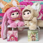 MINISO WAKUKU Fox&Bunny Trickor Treat Series Blind Box Figure Plush Gift New